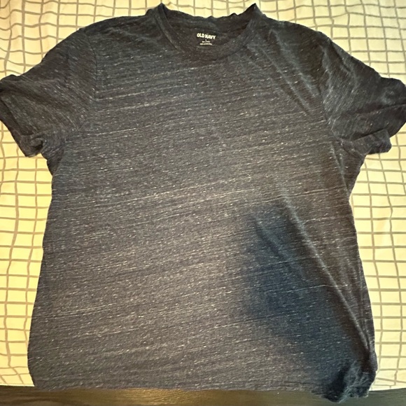 Old Navy Men's Heathered Navy Tee - Picture 1 of 2